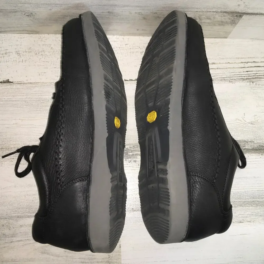 Samuel Hubbard Mens 13 Wide Get Up Moc Black Leather Casual Shoe Quiet Luxury
